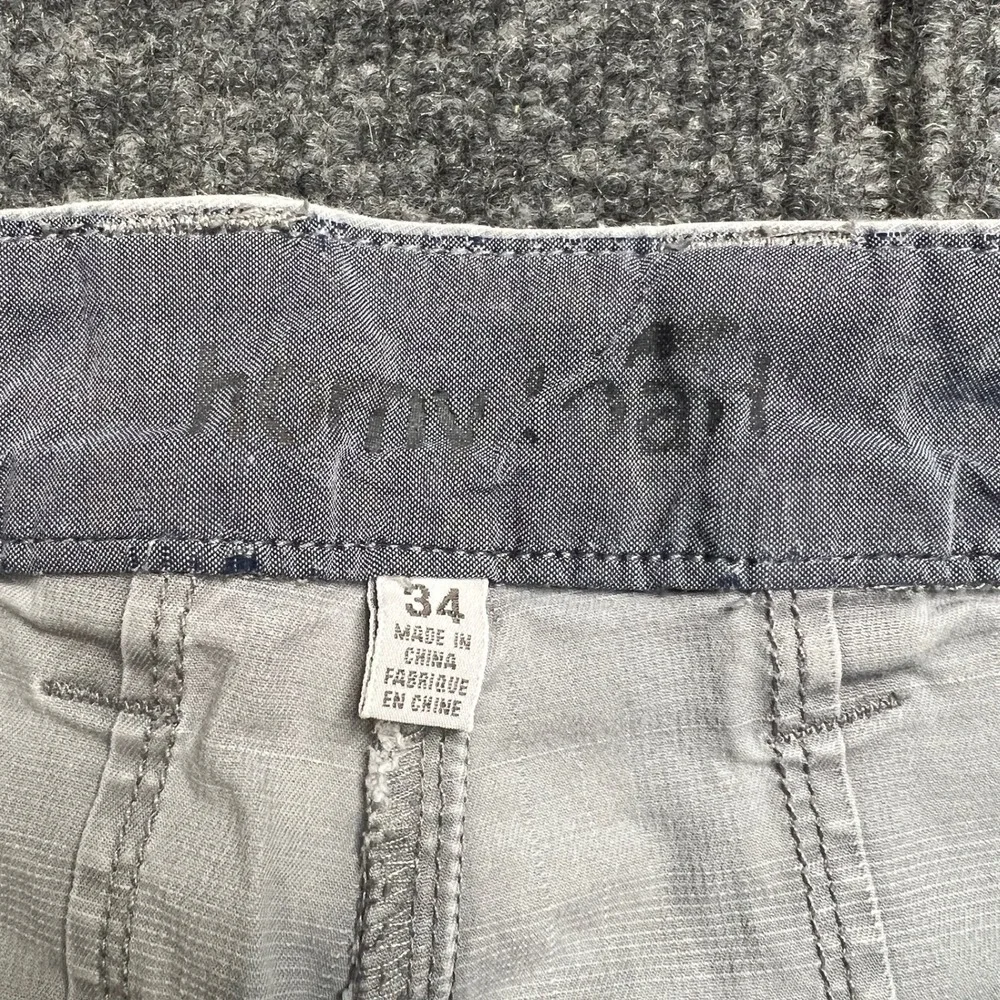 Horny Toad Casual Shorts Men's 34 Gray Ripstop Organic Cotton Stretch Blend‎